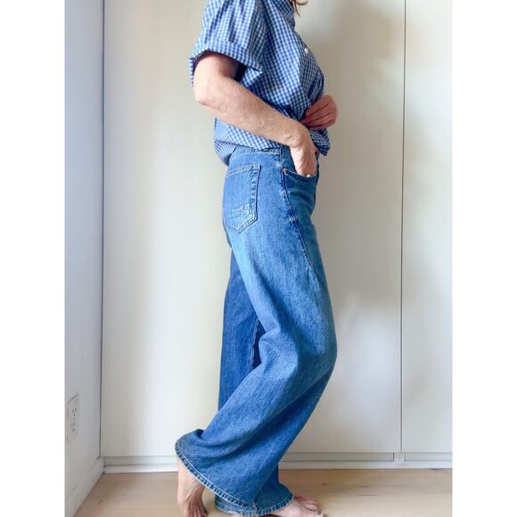 PACSUN Extreme Baggy Jeans 30 x 30 Unisex Style Pockets medium Wash Denim - Picture 4 of 8